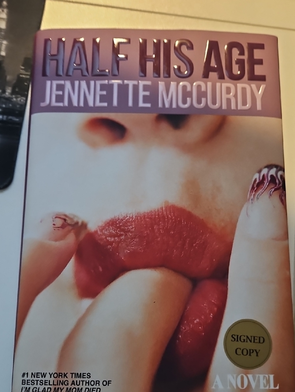 Half His Age by Jennette McCurdy - Purple & Red Cover (Signed Copy)